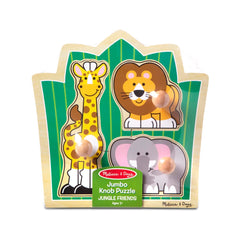 Jungle Friends Jumbo Knob Puzzle - 3 Pieces