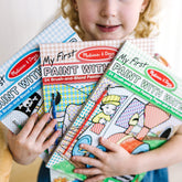 My First Paint with Water 3-Pack: Animals, Vehicles, Multi-Themed