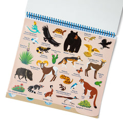 National Parks Reusable Stickers – Park Animals (5 Scenes, 121 Stickers)