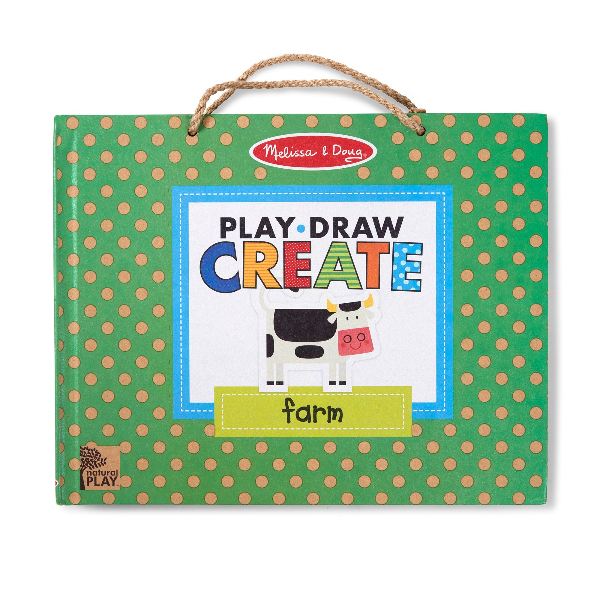 Natural Play: Play, Draw, Create Reusable Drawing & Magnet Kit – Farm