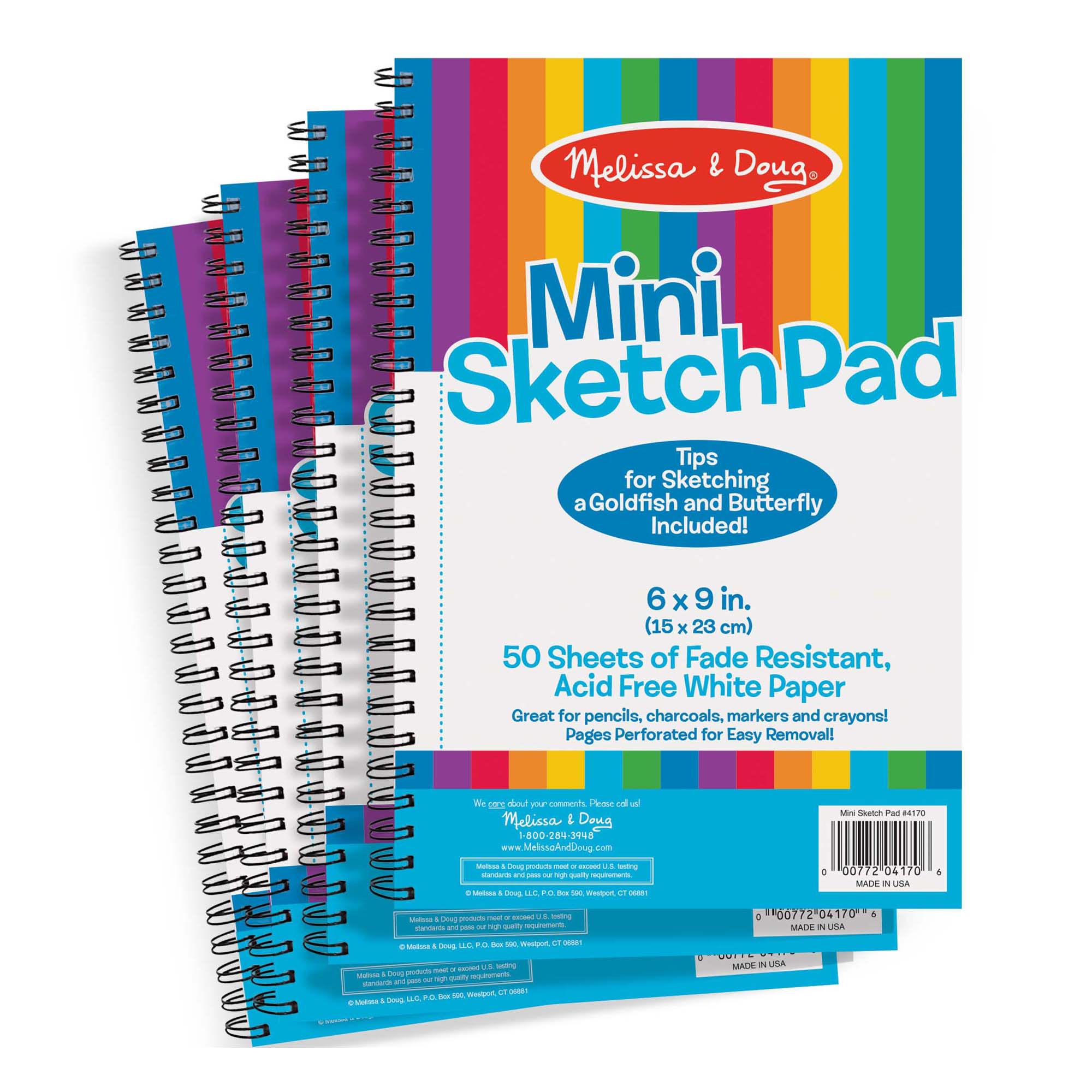 Mini Sketch Pad 4-Pack