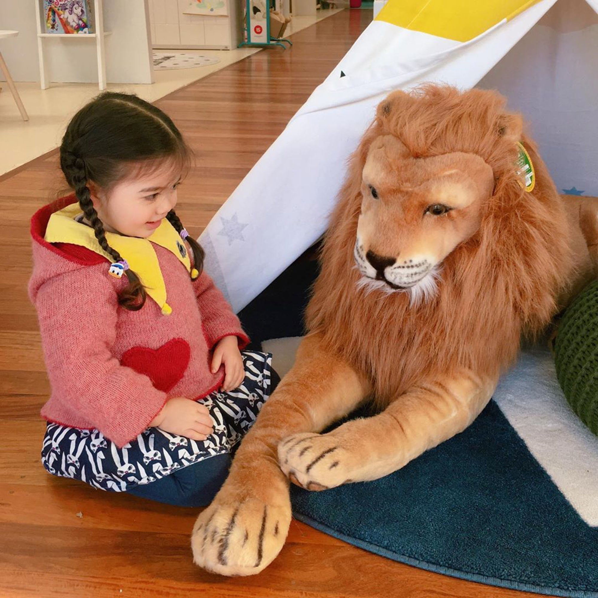 Lion Lifelike Plush Stuffed Animal