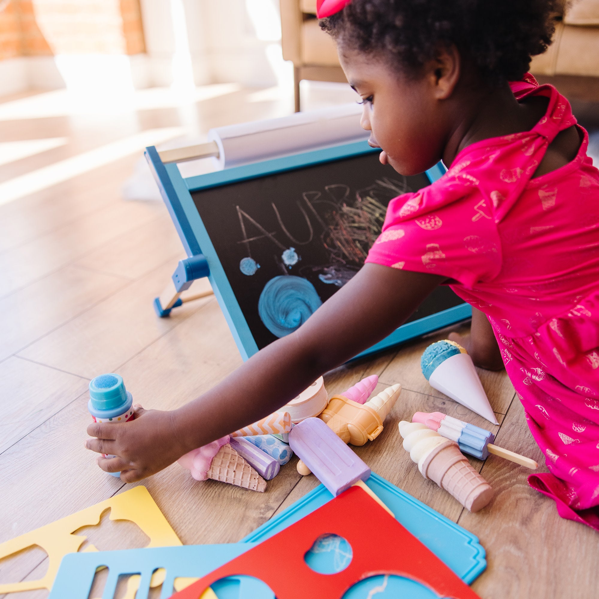 Ice Cream Shop Chalk Play Set