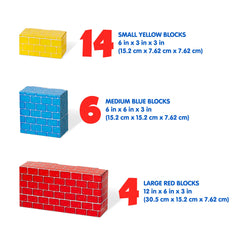 Jumbo Cardboard Blocks - 24 Pieces