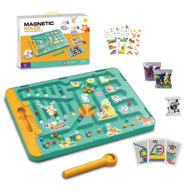 لعبة المتاهة المغناطيسية 3 في 1